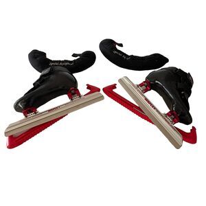 Ice Speed Skates Bont with Premium 58‎ Chrome US M/Y Sz 4 W Sz 6 EU Sz 36